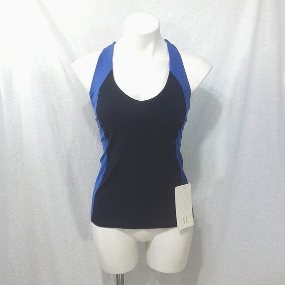 NWT Lululemon Athletic Layered Tank Built-In Bra Fitted Gym Yoga Training Top 6 - Picture 2 of 8